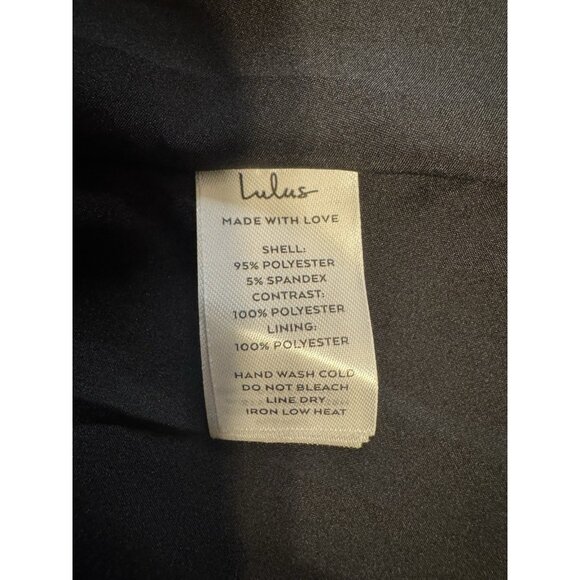 Lulus Compelling Style Long Strapless A-Line Maxi Dress Black S Small Silky NEW - Picture 13 of 16